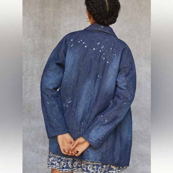 Anthropology quilted denim jacket XS - Picture 2 of 4